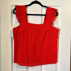 Womens eyelet tank top from Gap